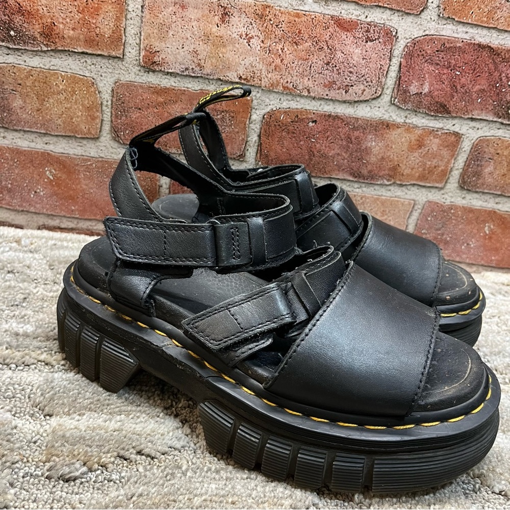 Dr. Martens Black Platform Sandals - Picture 8 of 9